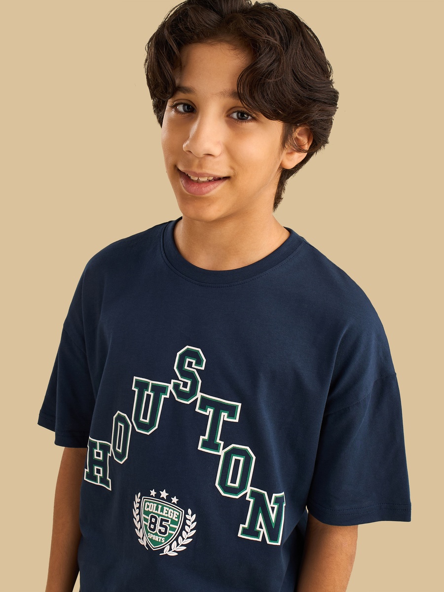 Houston Print Cotton T-Shirt