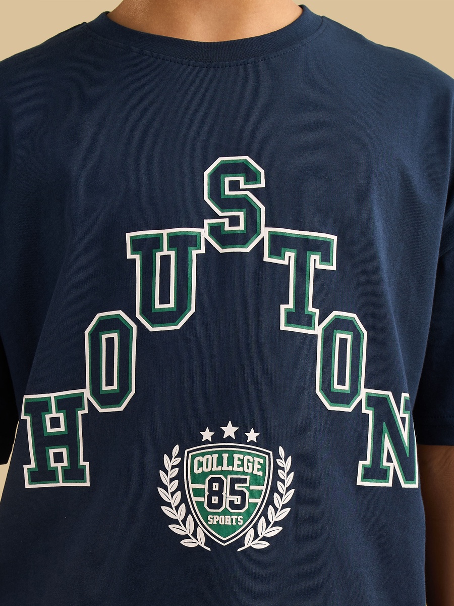 Houston Print Cotton T-Shirt
