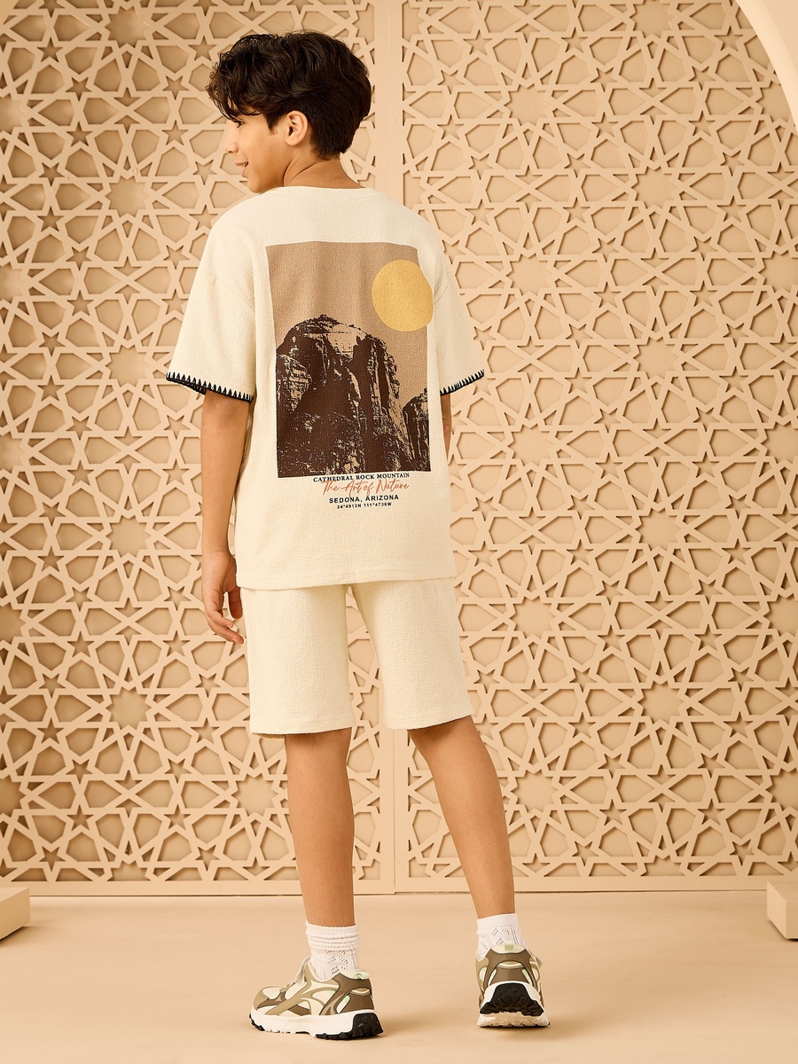 Printed T-Shirt and Shorts Set