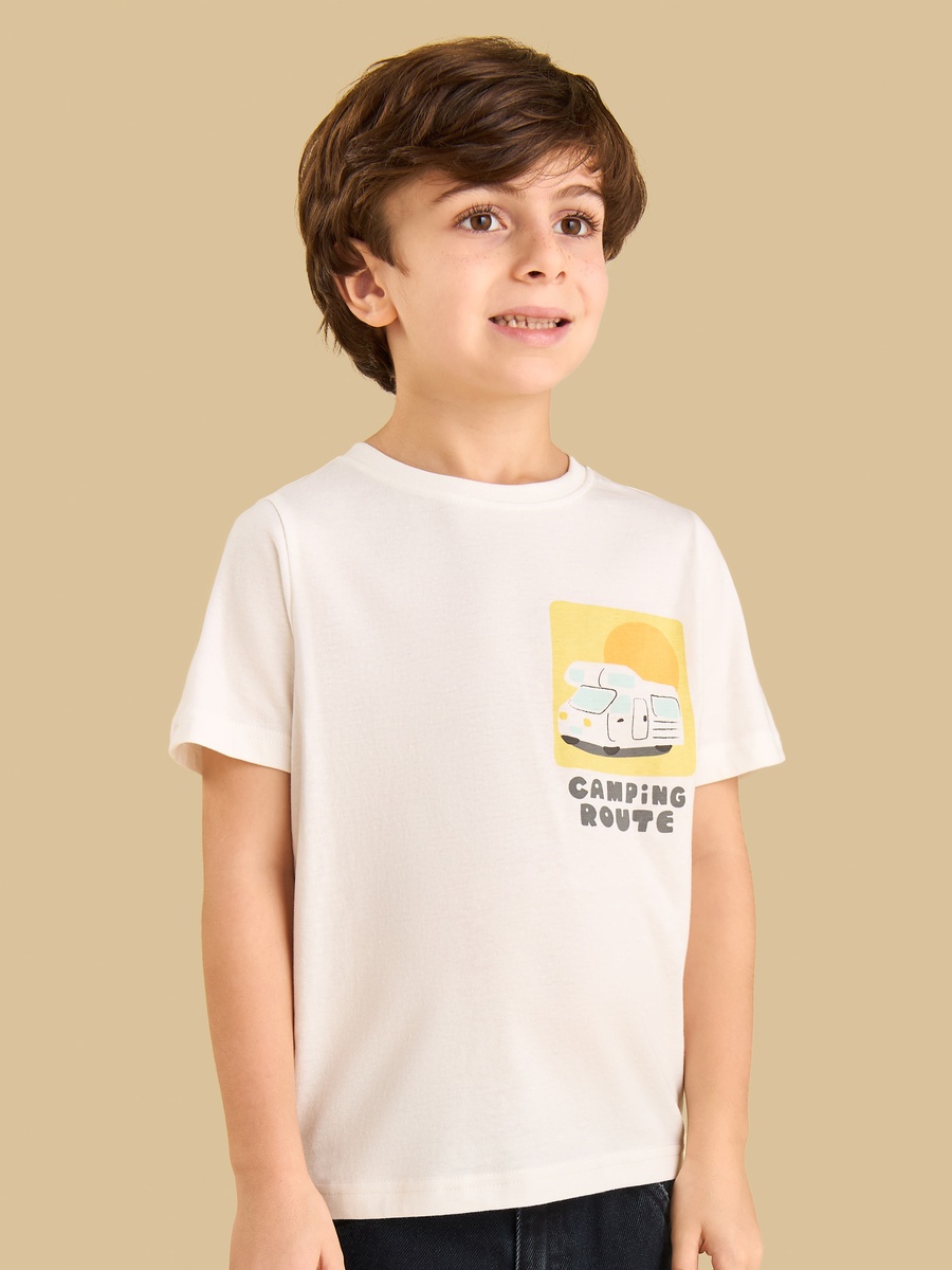 Graphic Print Cotton T-Shirt