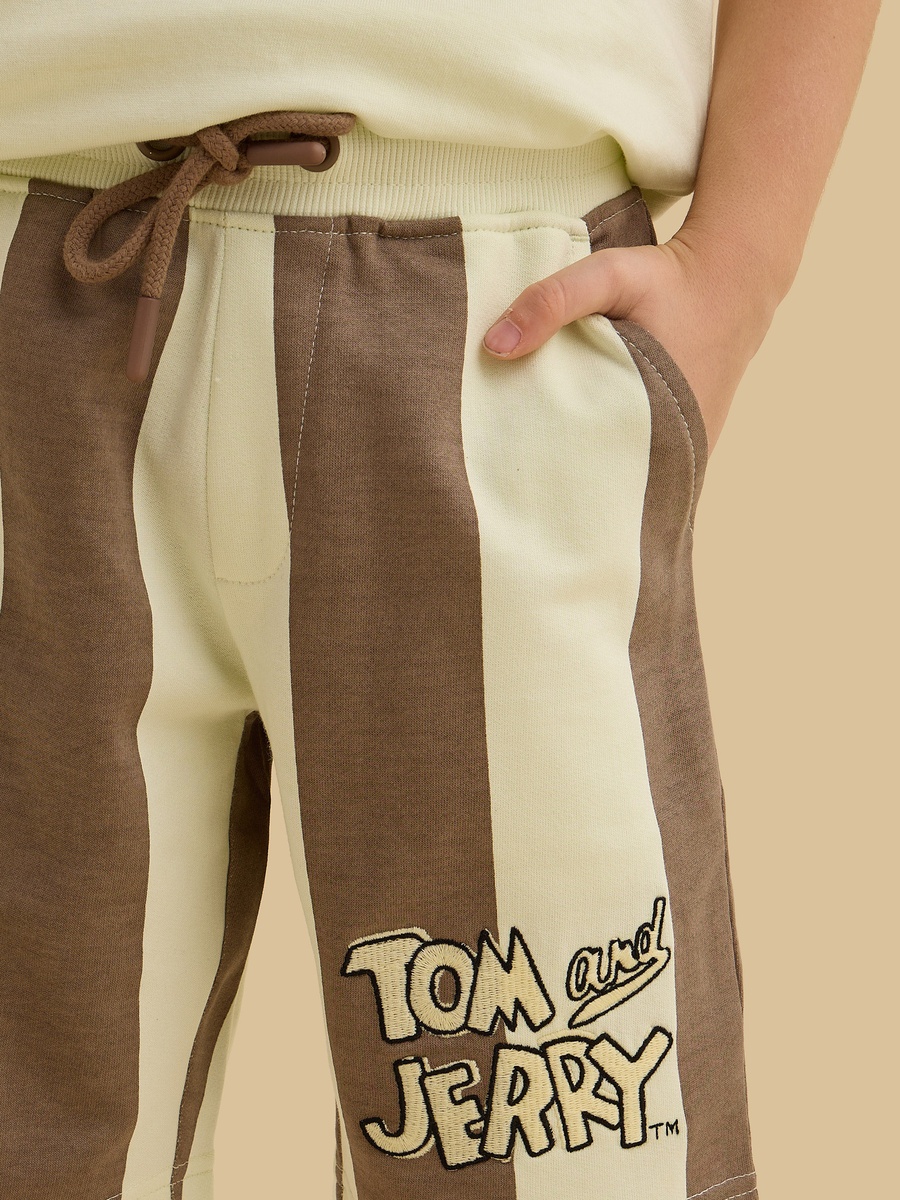 Tom and Jerry Print Cotton T-Shirt and Shorts Set