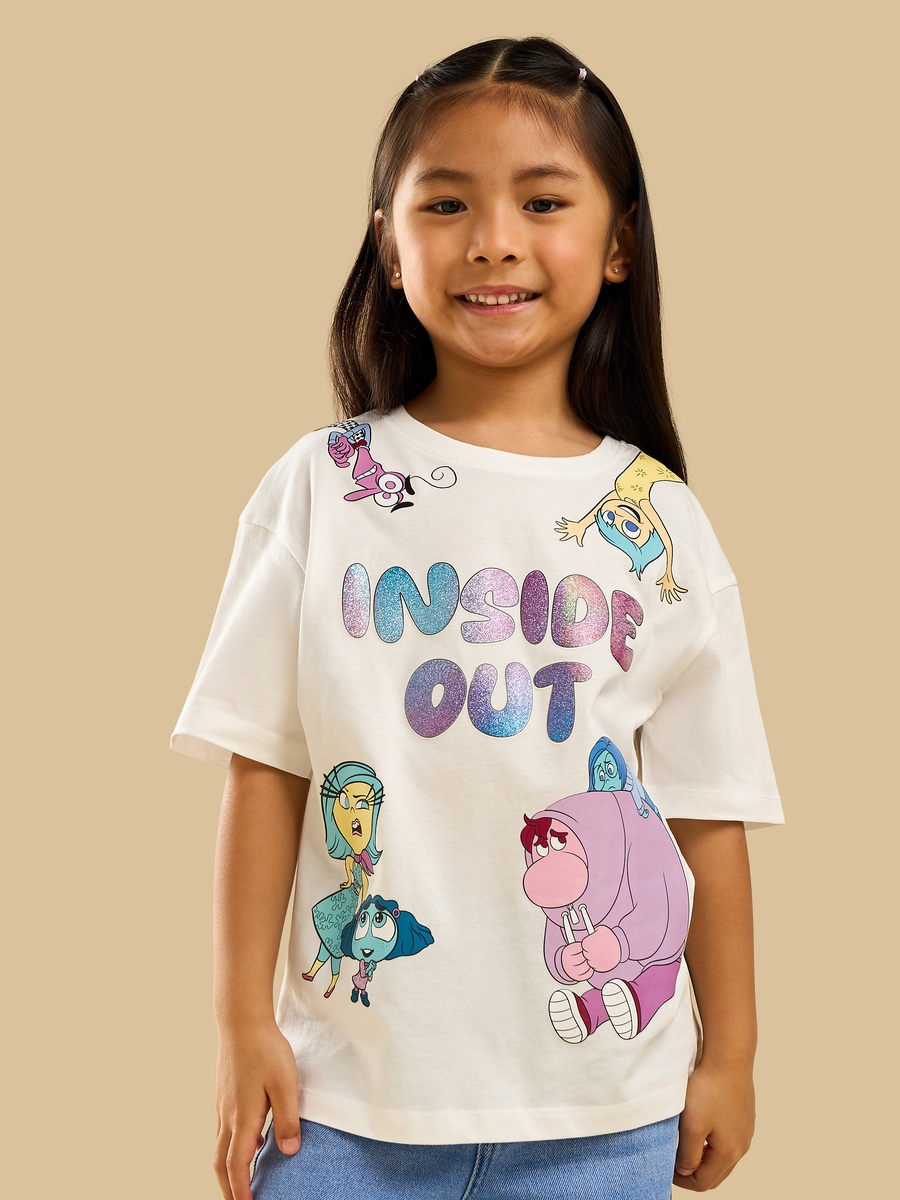 Inside Out Print Cotton T-Shirt