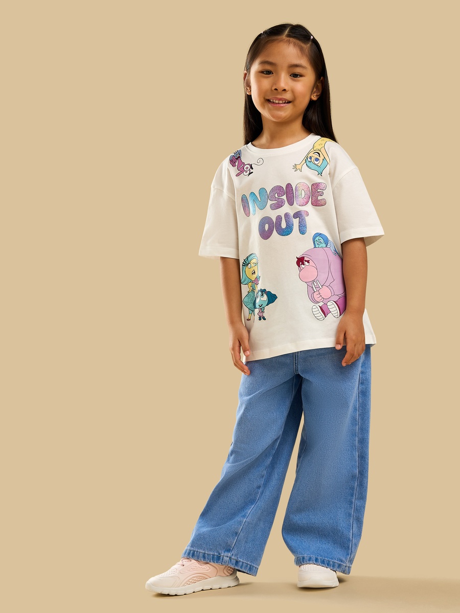 Inside Out Print Cotton T-Shirt