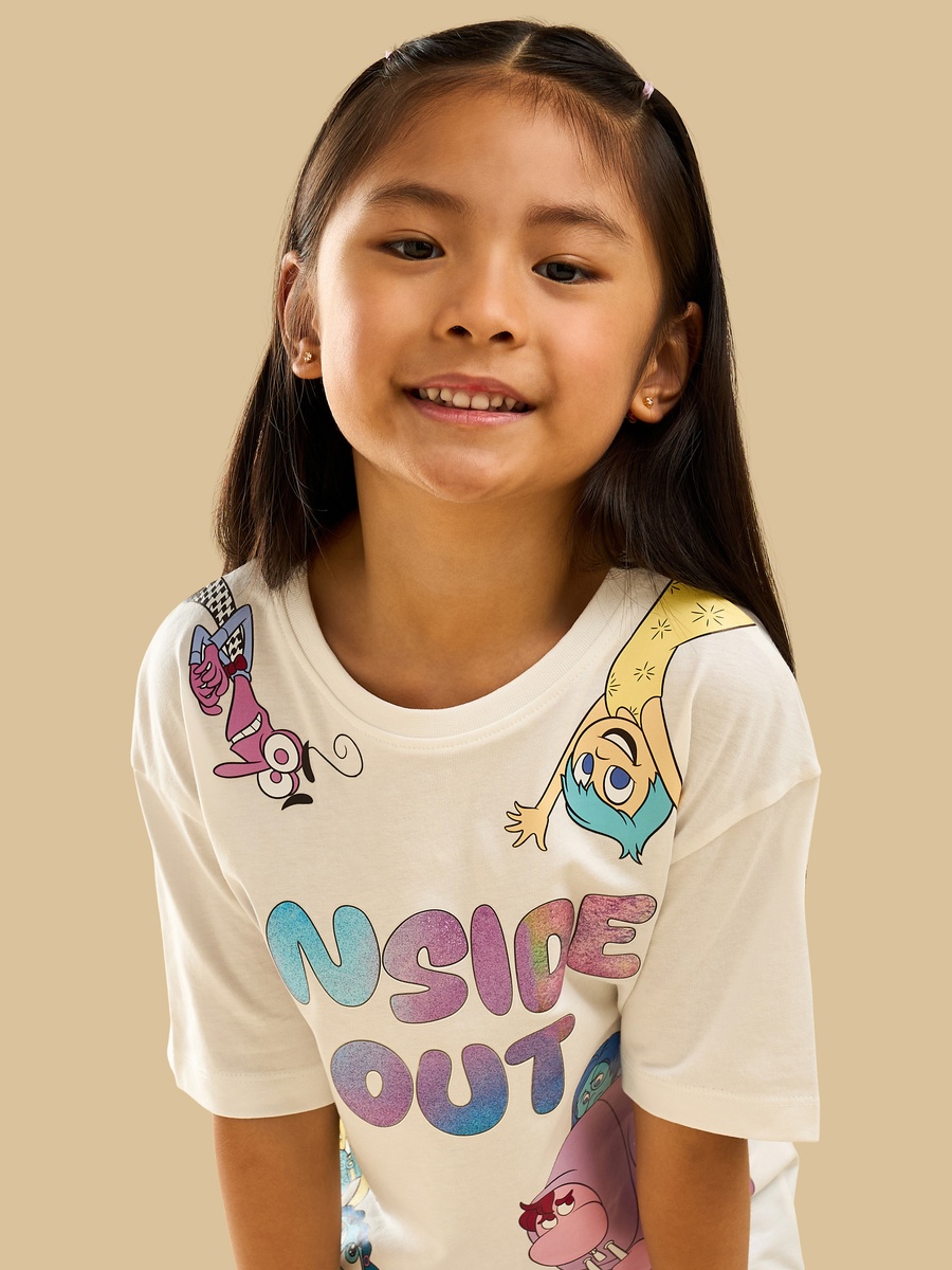 Inside Out Print Cotton T-Shirt