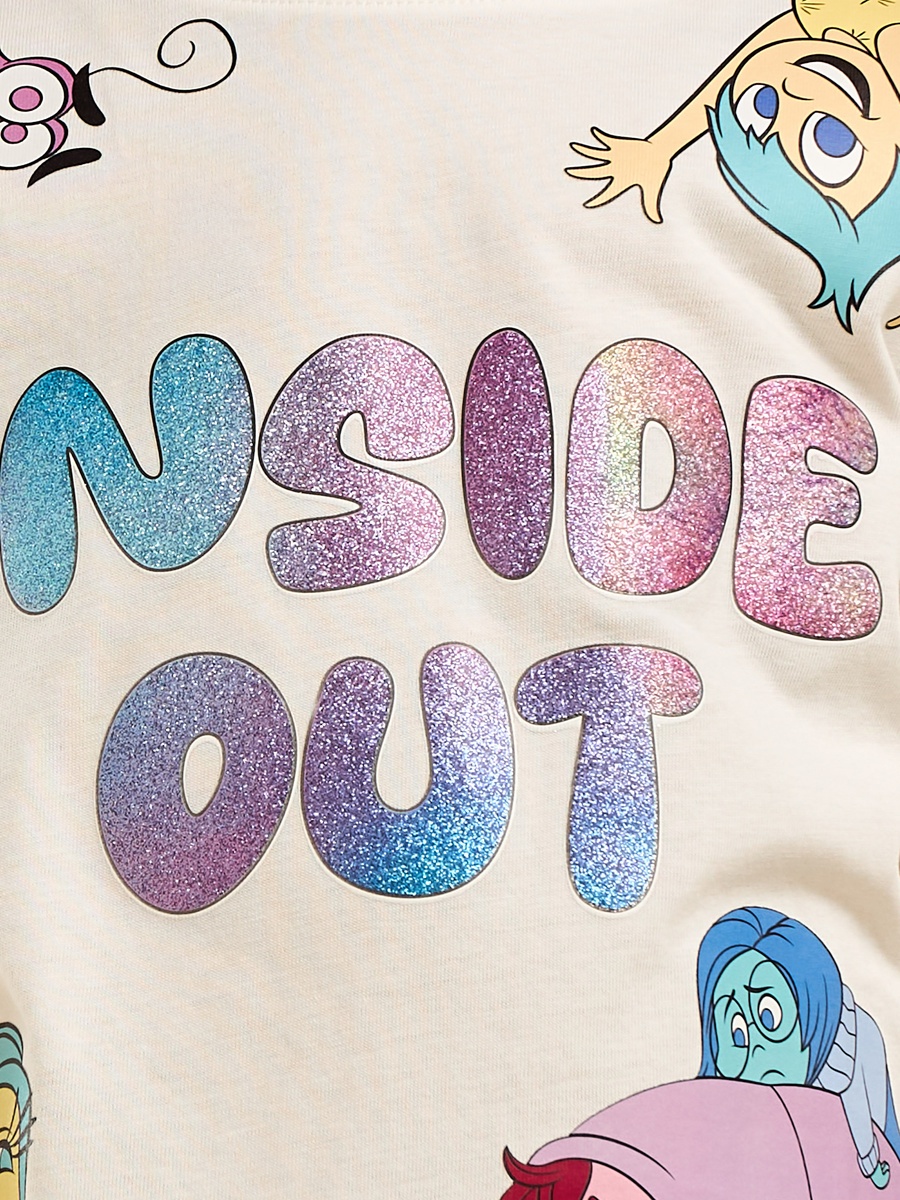 Inside Out Print Cotton T-Shirt