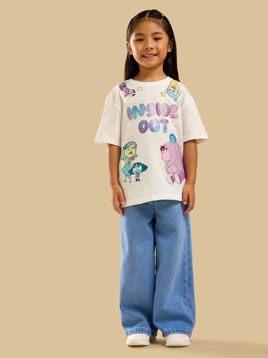 Inside Out Print Cotton T-Shirt