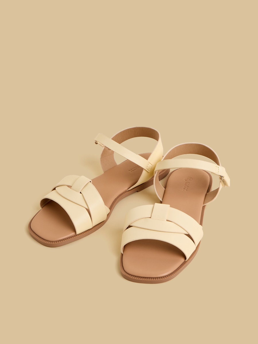 Sandals with Hook and Loop Closure