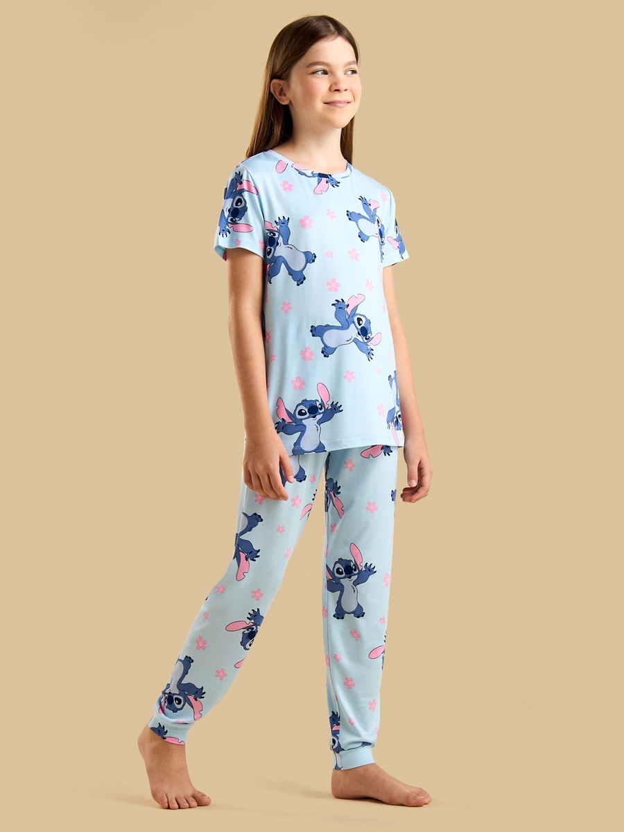 Stitch Print Cotton Pyjama Set