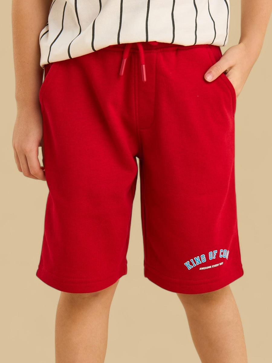 Slogan Print Shorts