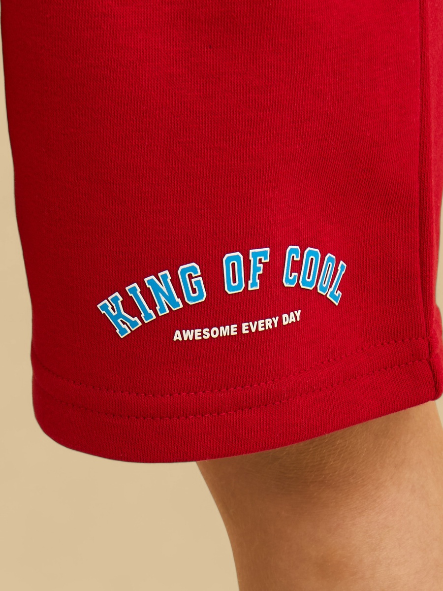 Slogan Print Shorts