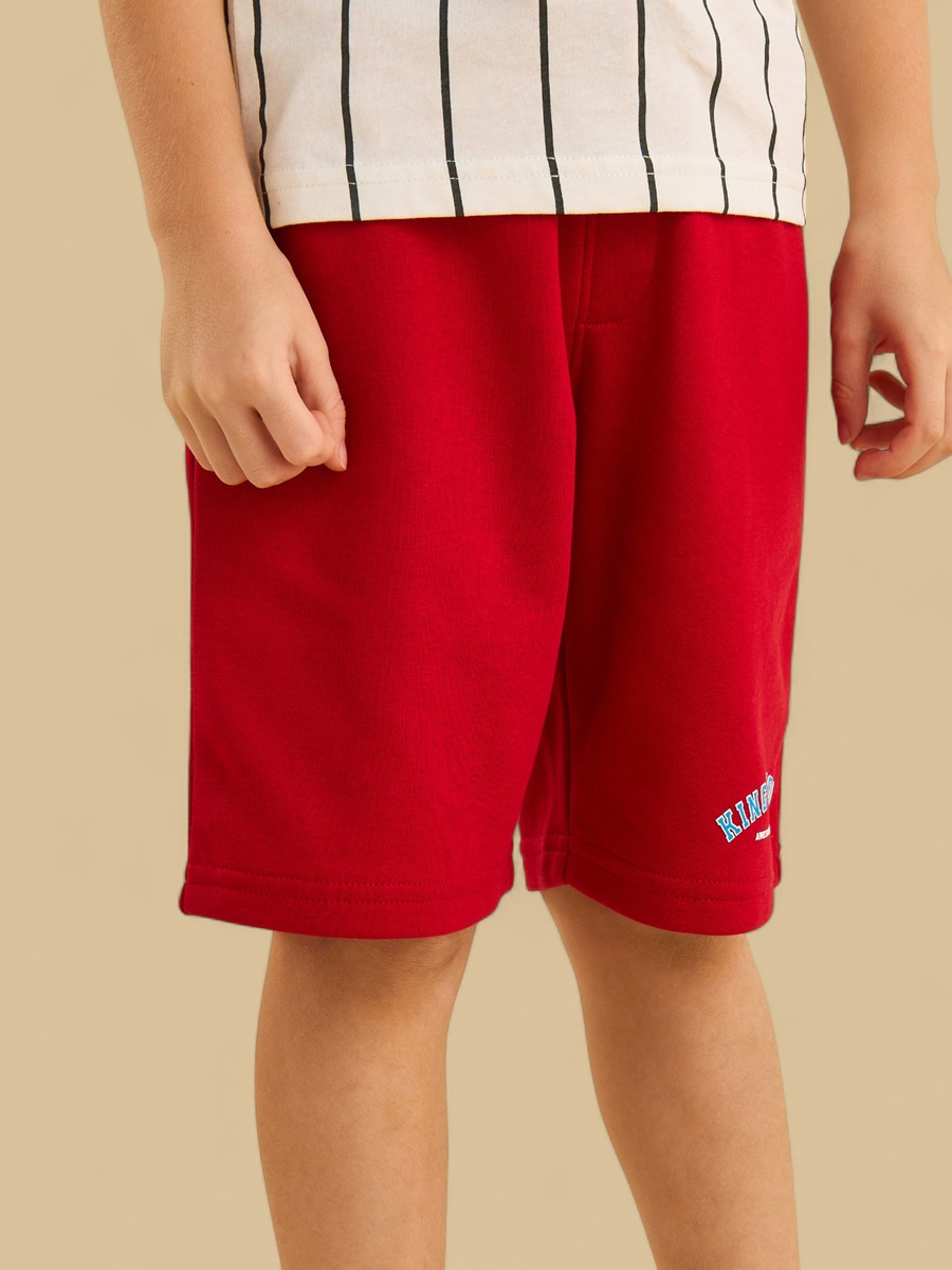 Slogan Print Shorts