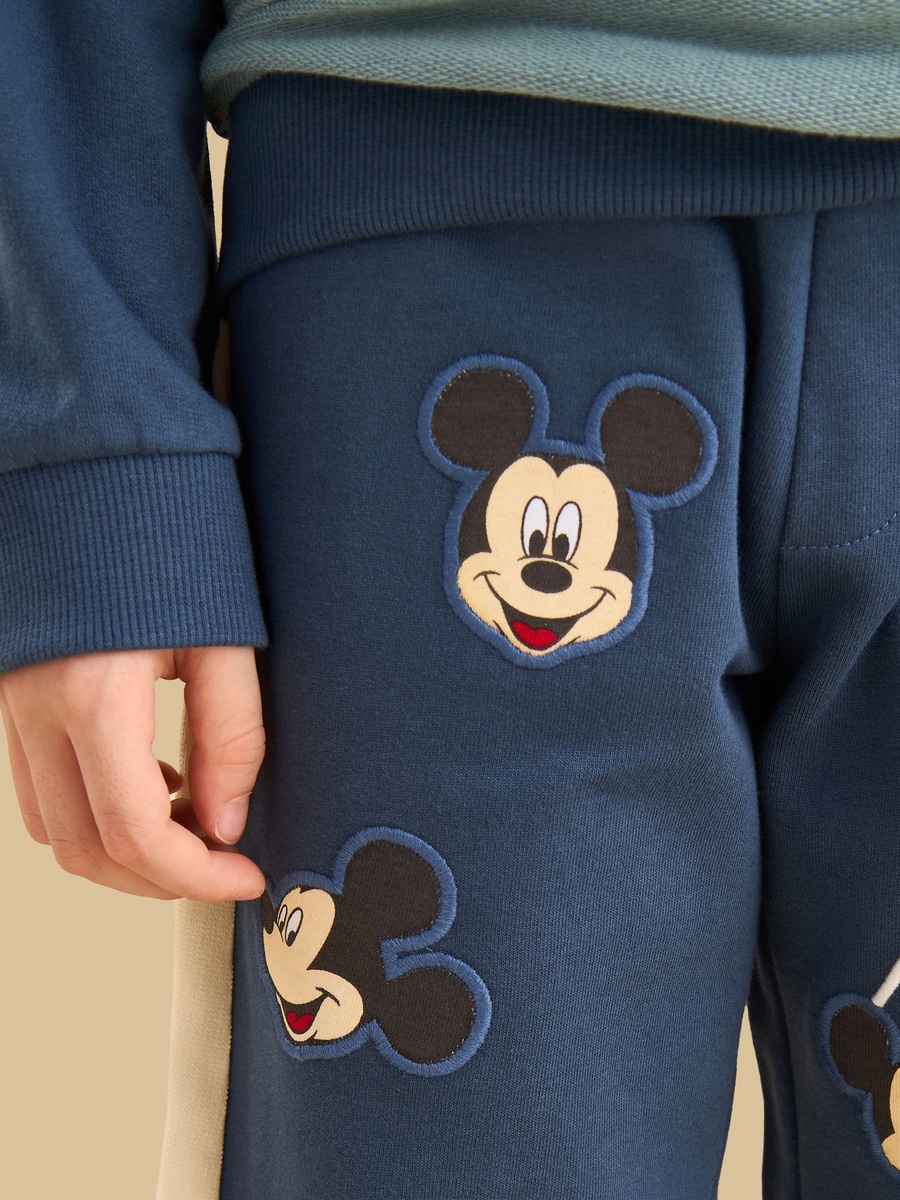 Mickey Mouse Print Cotton Sweatshirt and Joggers Set