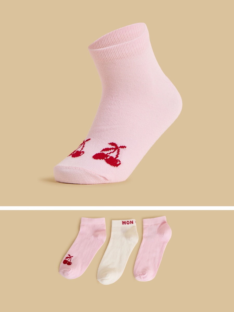 Pack of 3 - Assorted Ankle Length Socks