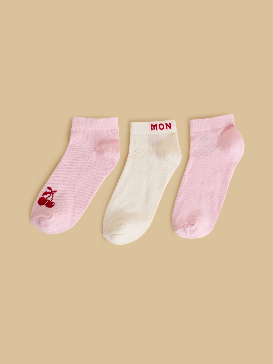Pack of 3 - Assorted Ankle Length Socks