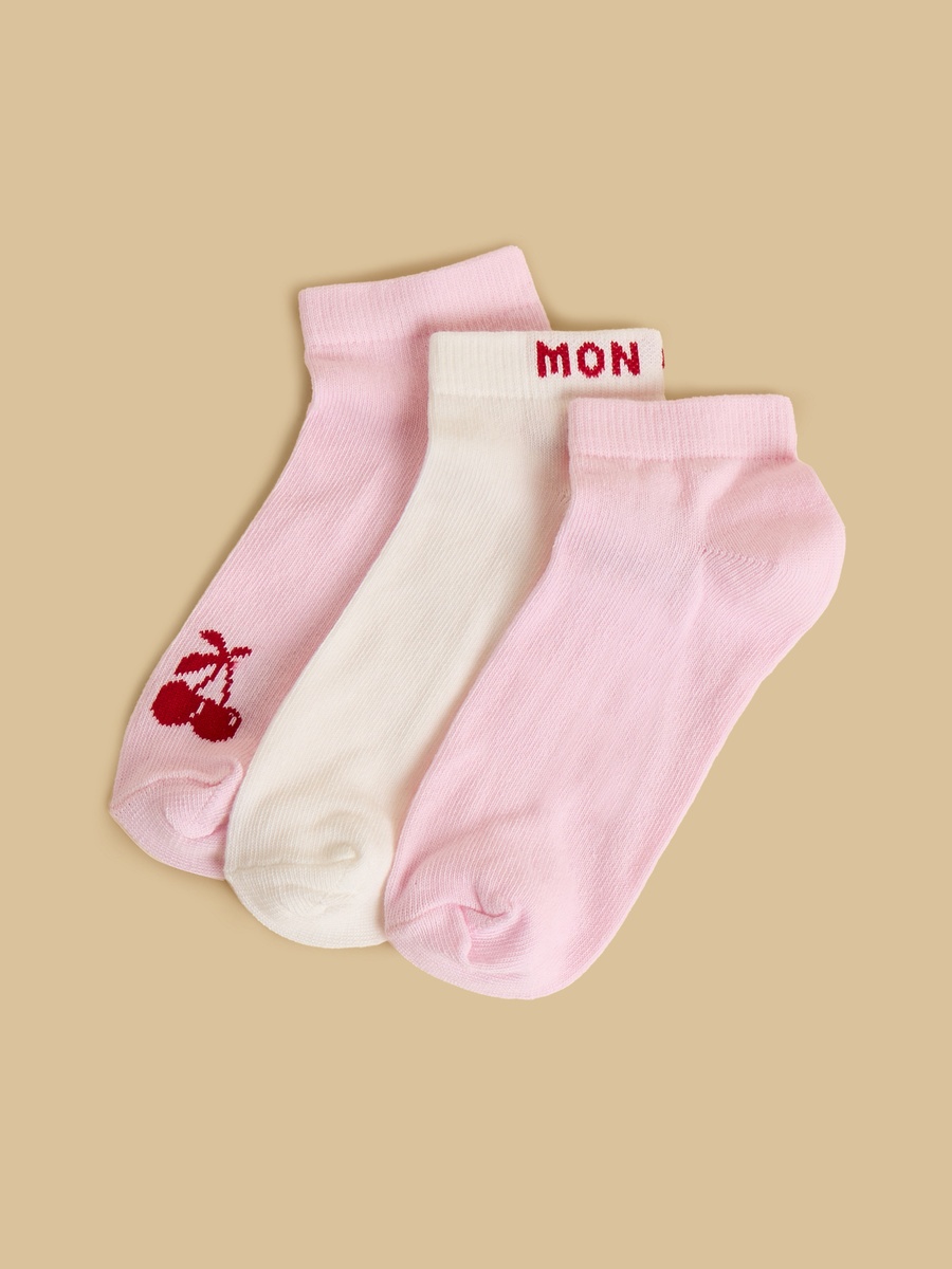 Pack of 3 - Assorted Ankle Length Socks