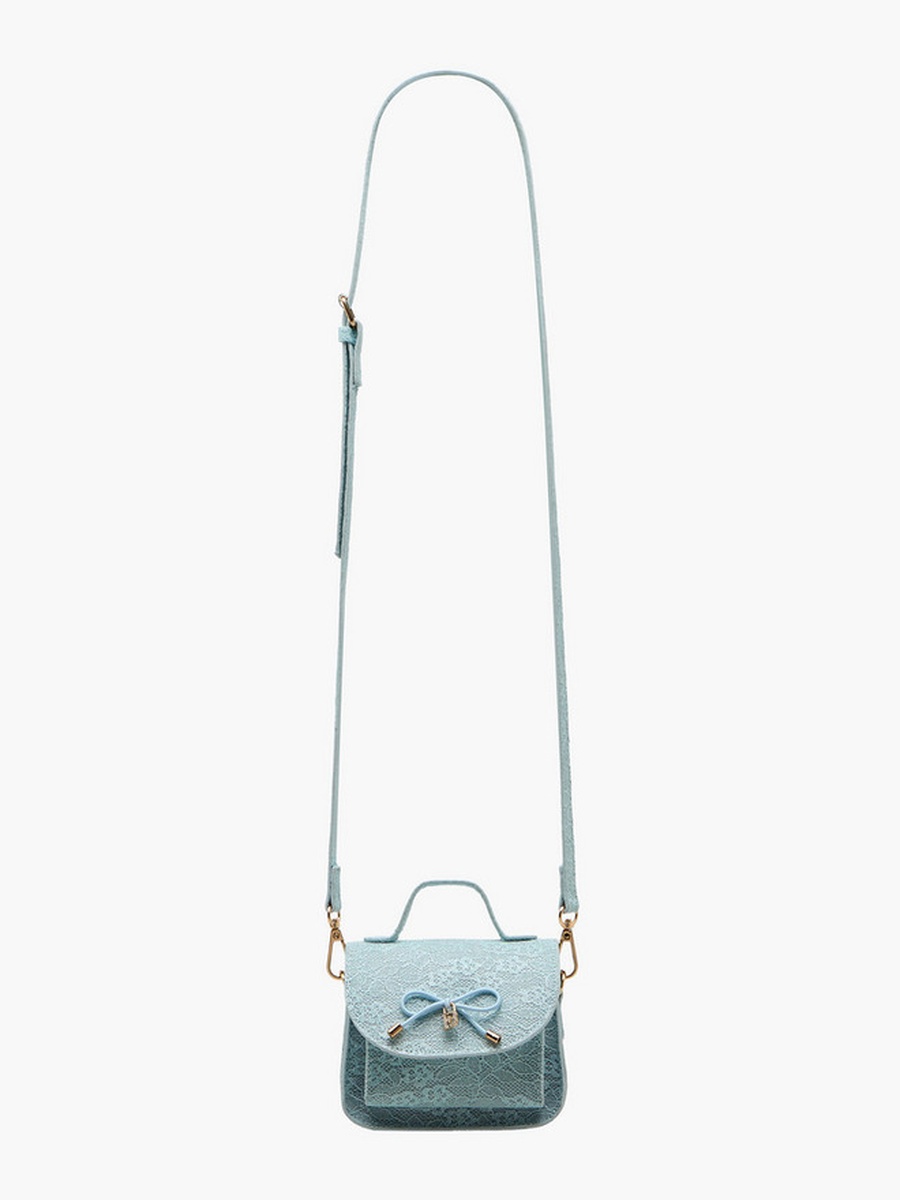 Bow Accent Crossbody Bag with Detachable Strap 