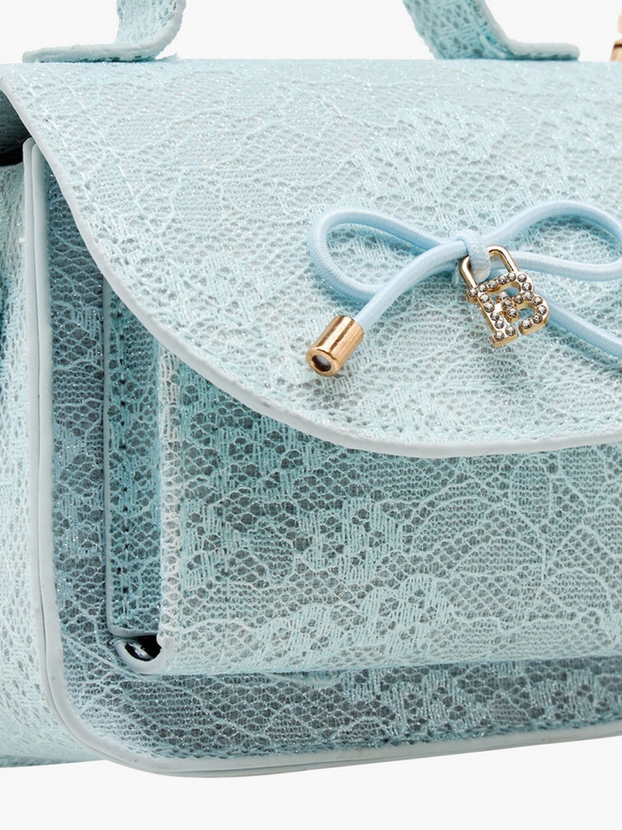 Bow Accent Crossbody Bag with Detachable Strap 