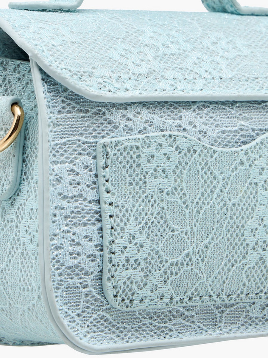 Bow Accent Crossbody Bag with Detachable Strap 