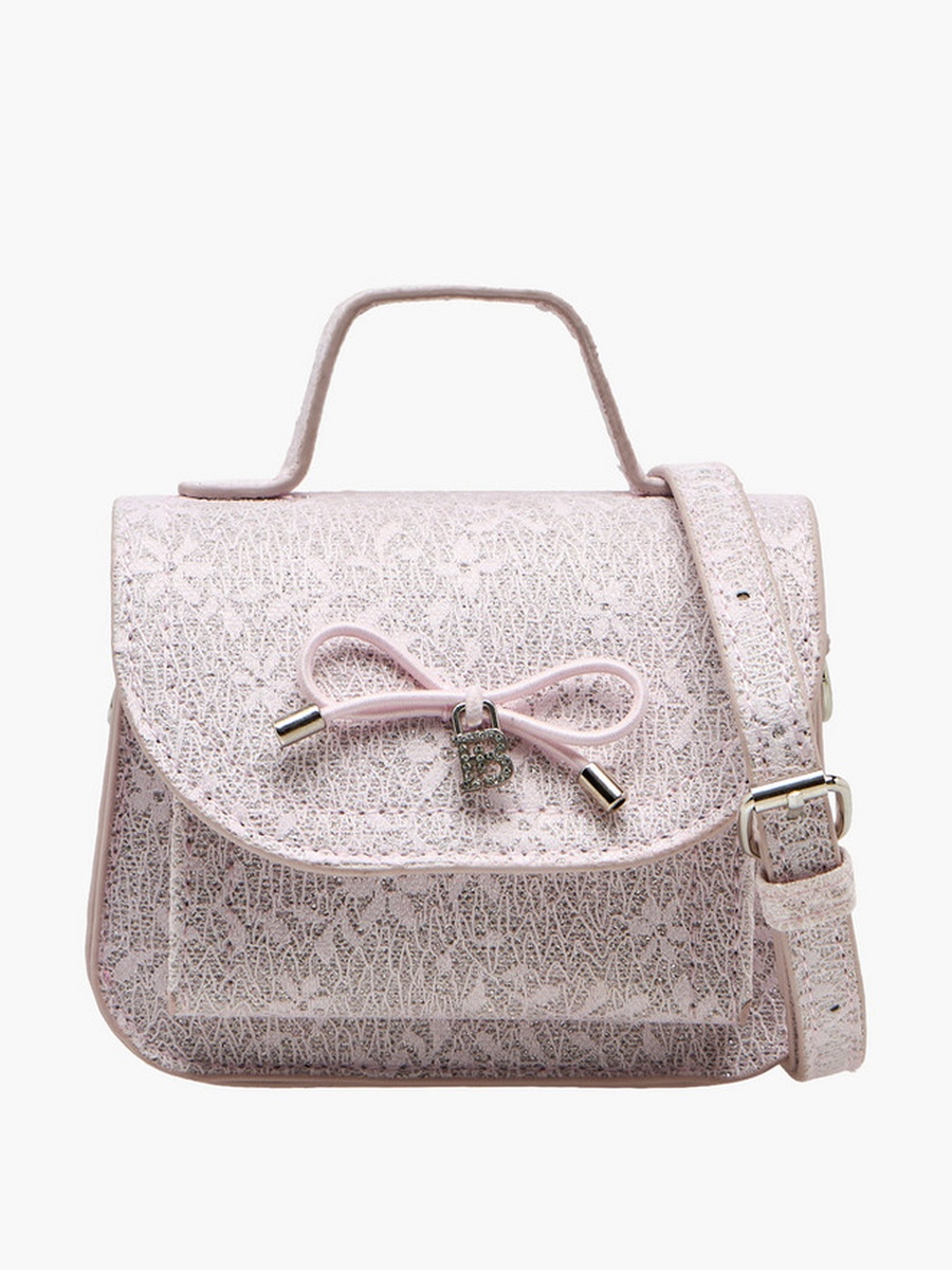 Bow Accent Crossbody Bag with Detachable Strap 