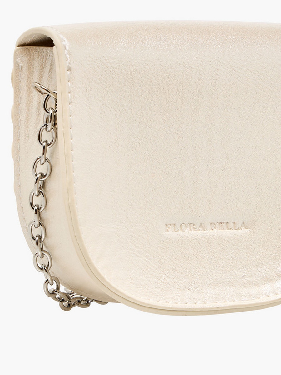Floral Applique Crossbody Bag with Chain Strap 