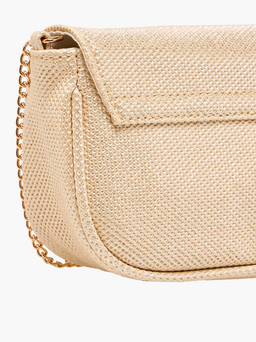 Embellished Bow Crossbody Bag with Chain Strap 