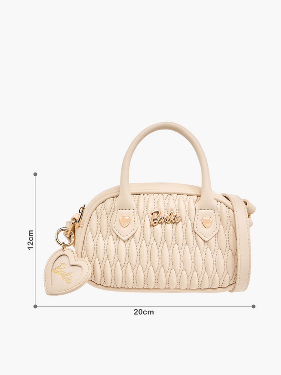 Quilted Crossbody Bag with Adjustable Strap -  W 12 x  D 6 x  H 20 cm
