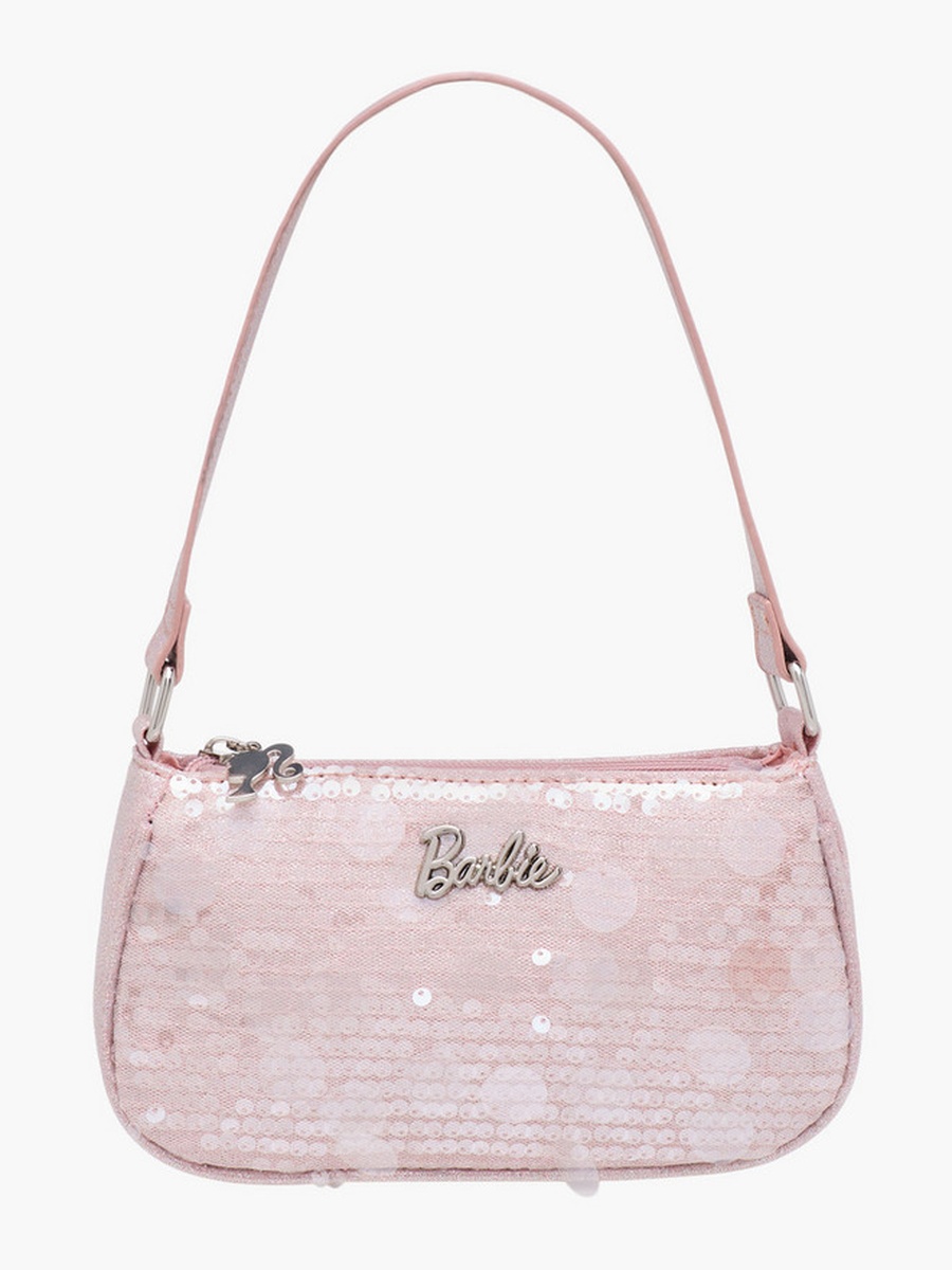 Embellished Shoulder Bag with Strap Handle -  W 11 x  D 4.5 x  H 20 cm