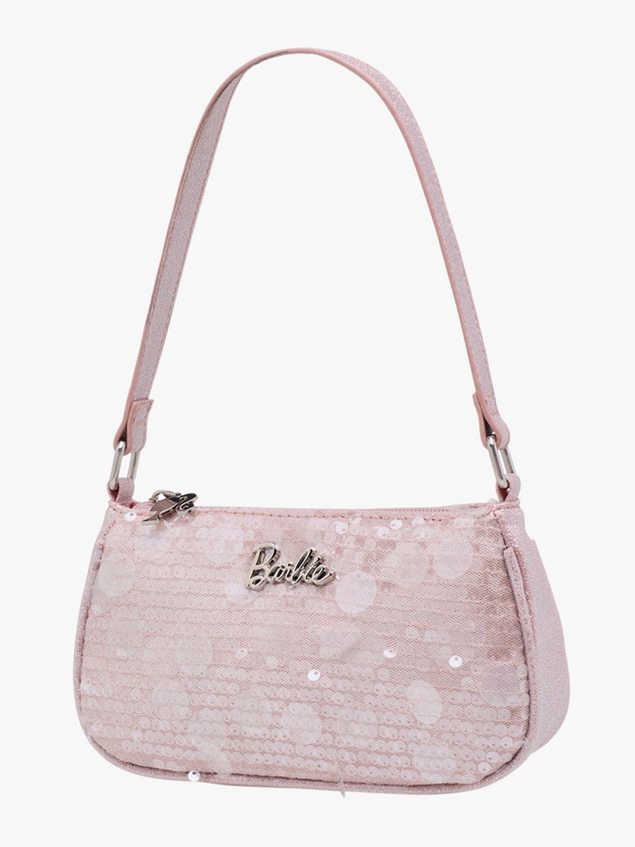 Embellished Shoulder Bag with Strap Handle -  W 11 x  D 4.5 x  H 20 cm