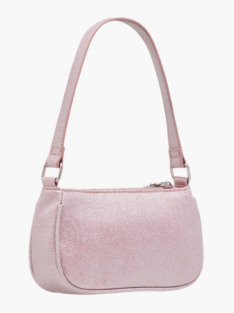 Embellished Shoulder Bag with Strap Handle -  W 11 x  D 4.5 x  H 20 cm