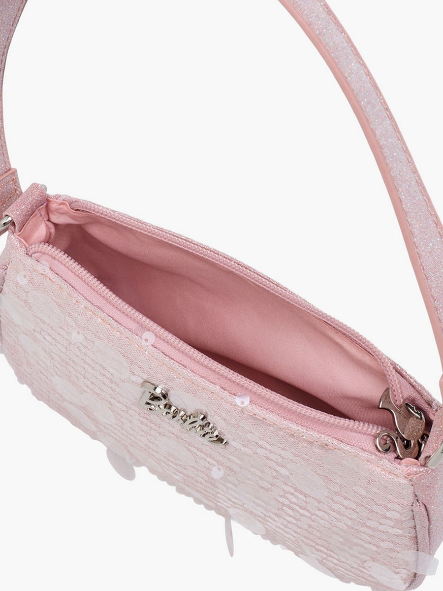 Embellished Shoulder Bag with Strap Handle -  W 11 x  D 4.5 x  H 20 cm