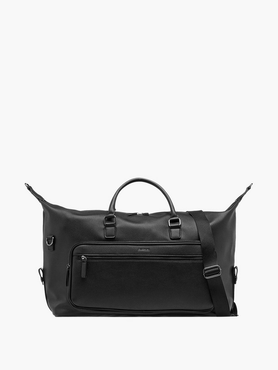 Textured Duffle Bag with Detachable Strap