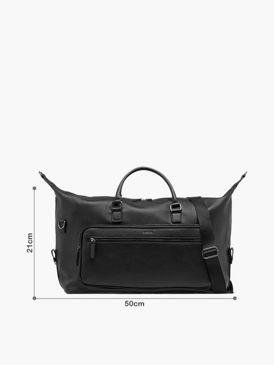 Textured Duffle Bag with Detachable Strap