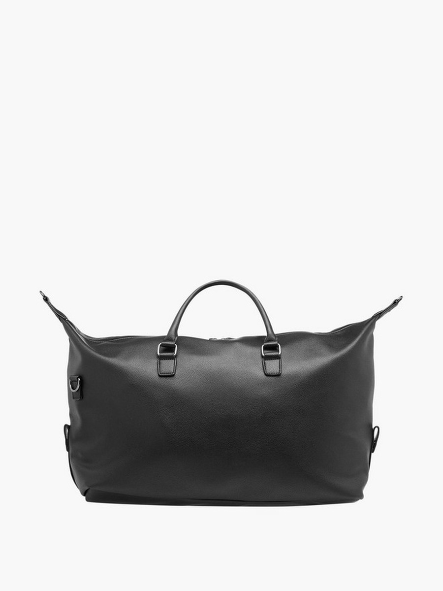 Textured Duffle Bag with Detachable Strap