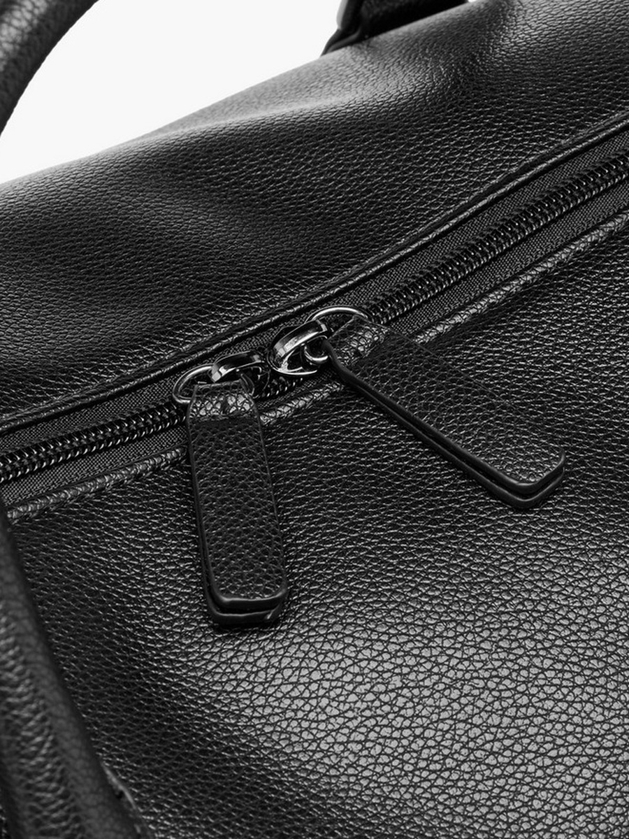 Textured Duffle Bag with Detachable Strap