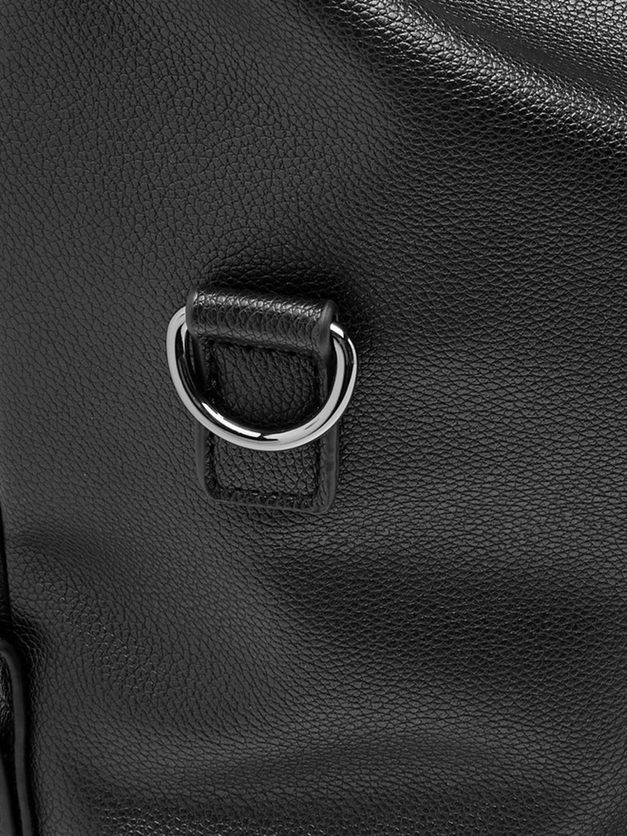 Textured Duffle Bag with Detachable Strap