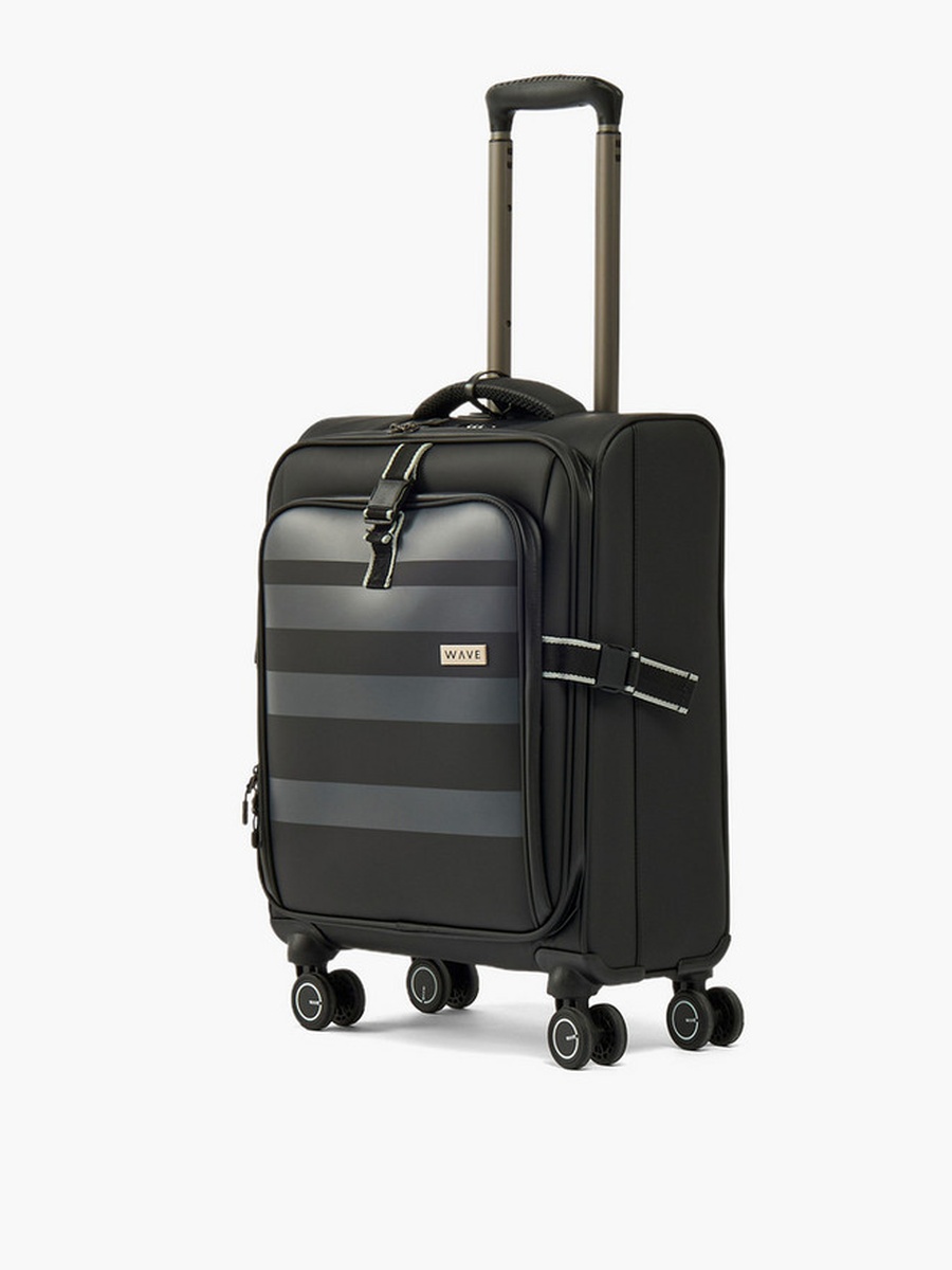 Striped Softcase Trolley Bag with Retractable Handle