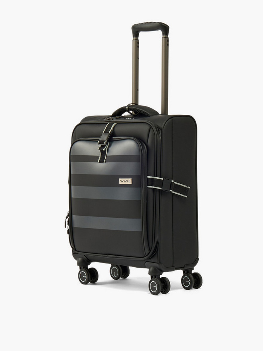 Striped Softcase Trolley Bag with Retractable Handle