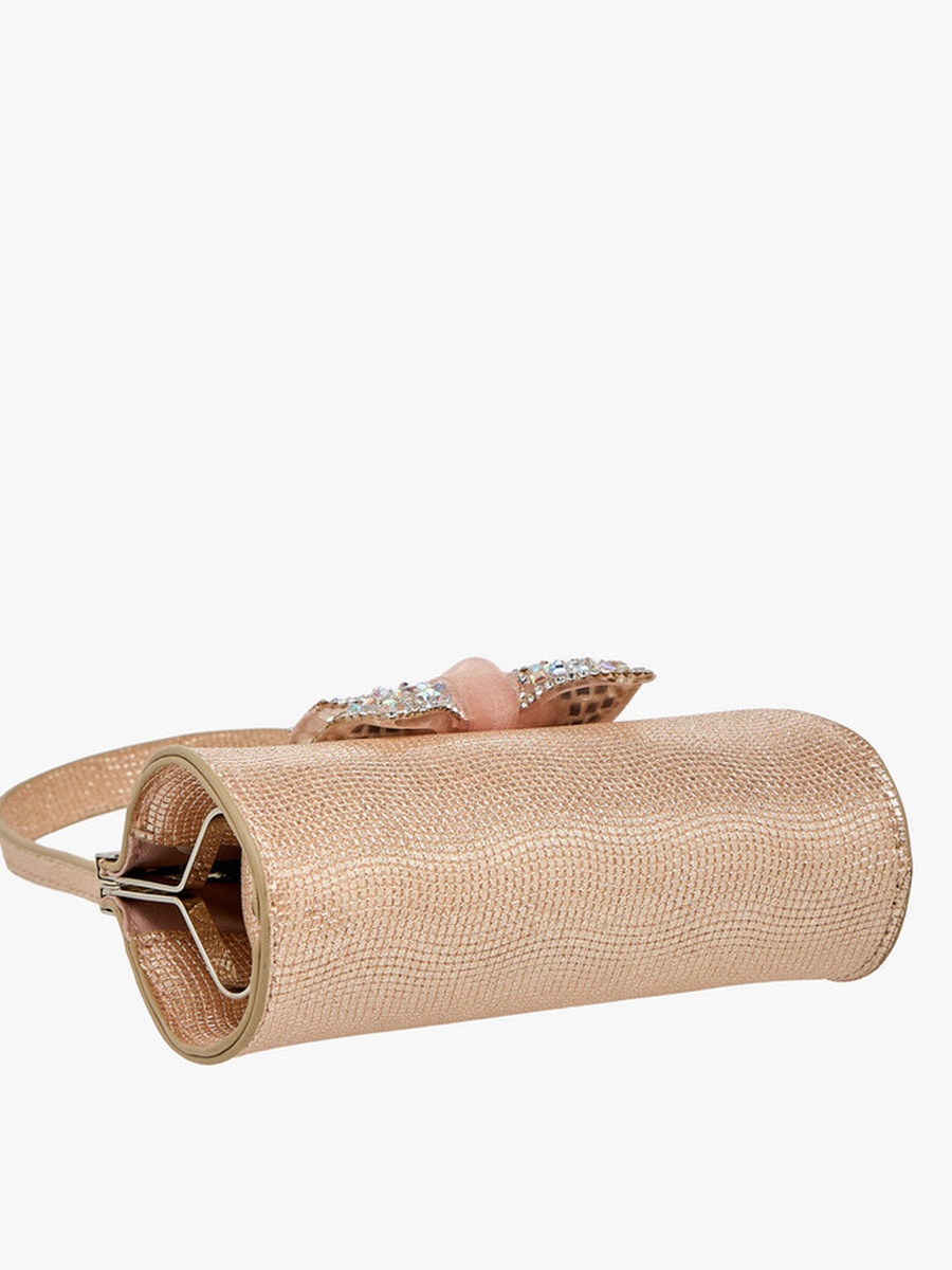 Handbag with Embellished Bow  -  W 13.5 x  D 4.5 x  H 8 cm
