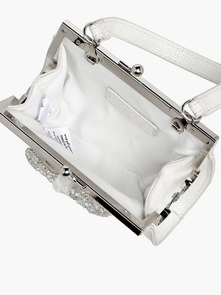 Handbag with Embellished Bow  -  W 13.5 x  D 4.5 x  H 8 cm