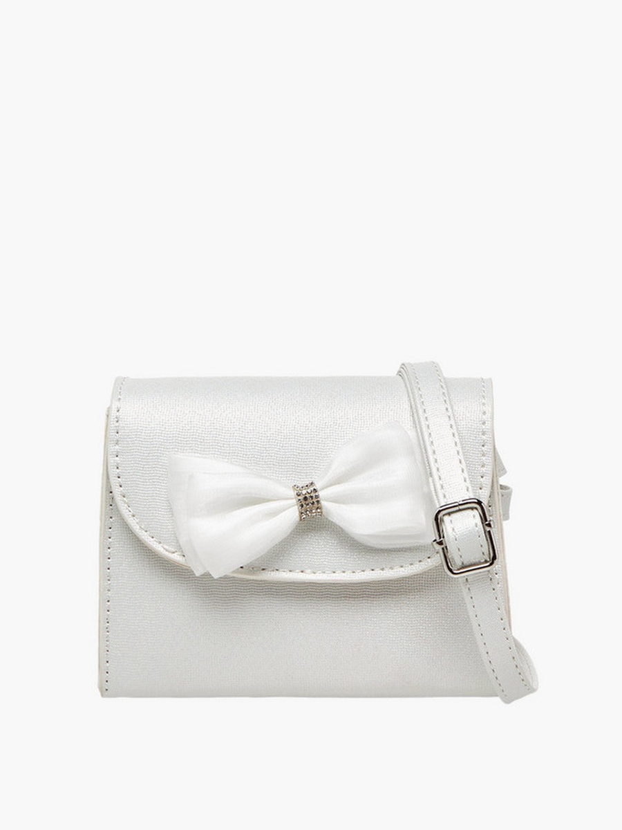 Bow Embellished Crossbody Bag with Hairband Set  -  W 14 x  D 4.5 x  H 10 cm