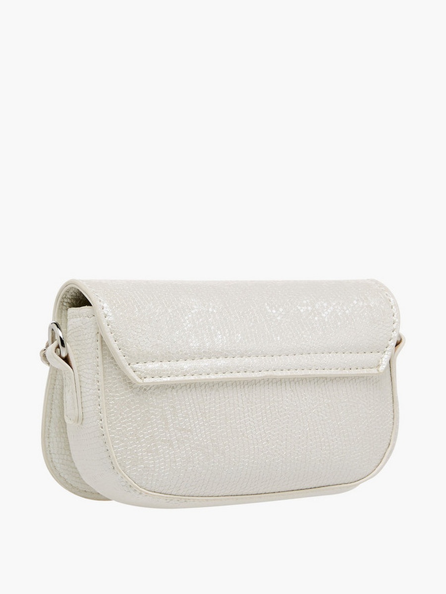 Bow Embellished Crossbody Bag with Chain Strap  -  W 14 x  D 4.5 x  H 10 cm