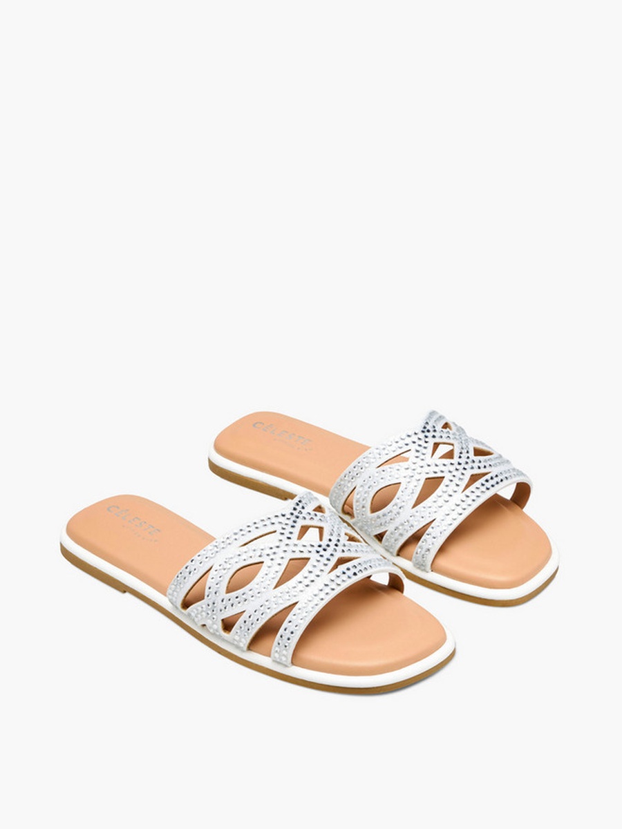 Embellished Flat Sandals 