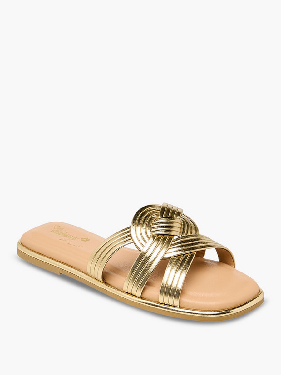Knotted Slip-On Sandals