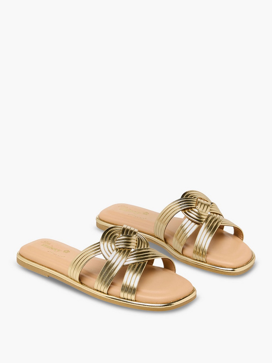 Knotted Slip-On Sandals