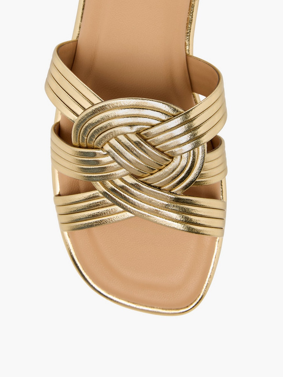 Knotted Slip-On Sandals