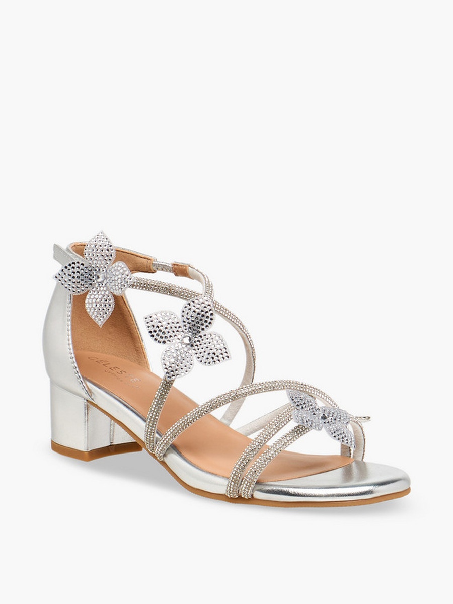 Block Heel Strap Sandals 