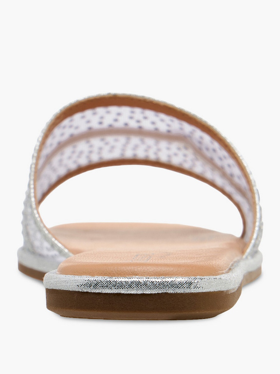 Embellished Slide Sandals 