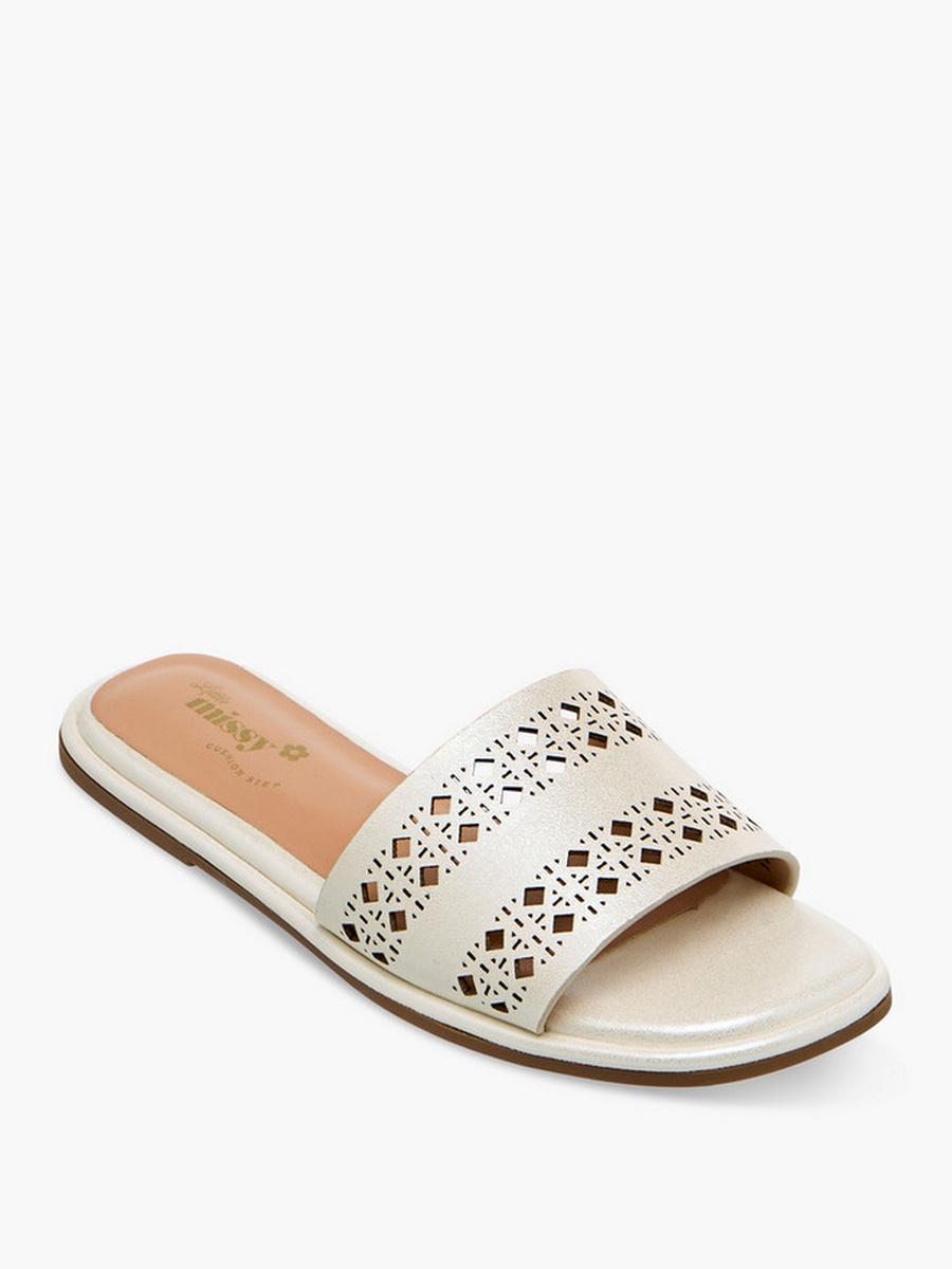Perforated Slide Sandals