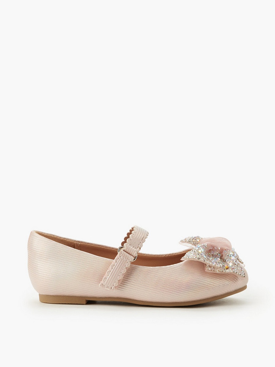 Embellished Bow Ballerina Shoes