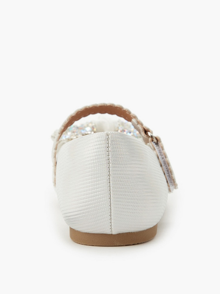 Embellished Bow Ballerina Shoes